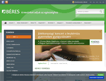 Tablet Screenshot of beres.hu